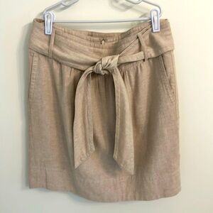 Banana Republic Belted Linen Skirt